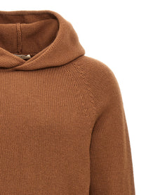 ma' ry' ya Wool Hooded Sweater Brown