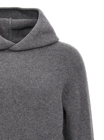 ma' ry' ya Wool Hooded Sweater Grey