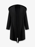 Toteme Women's Wool Hoodie Coat Black