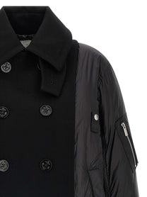 Sacai Wool Insert Bomber Jacket Black