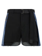 Sacai Wool Insert Shorts Gold