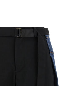 Sacai Wool Insert Shorts Gold