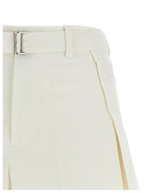Sacai Wool Insert Shorts White