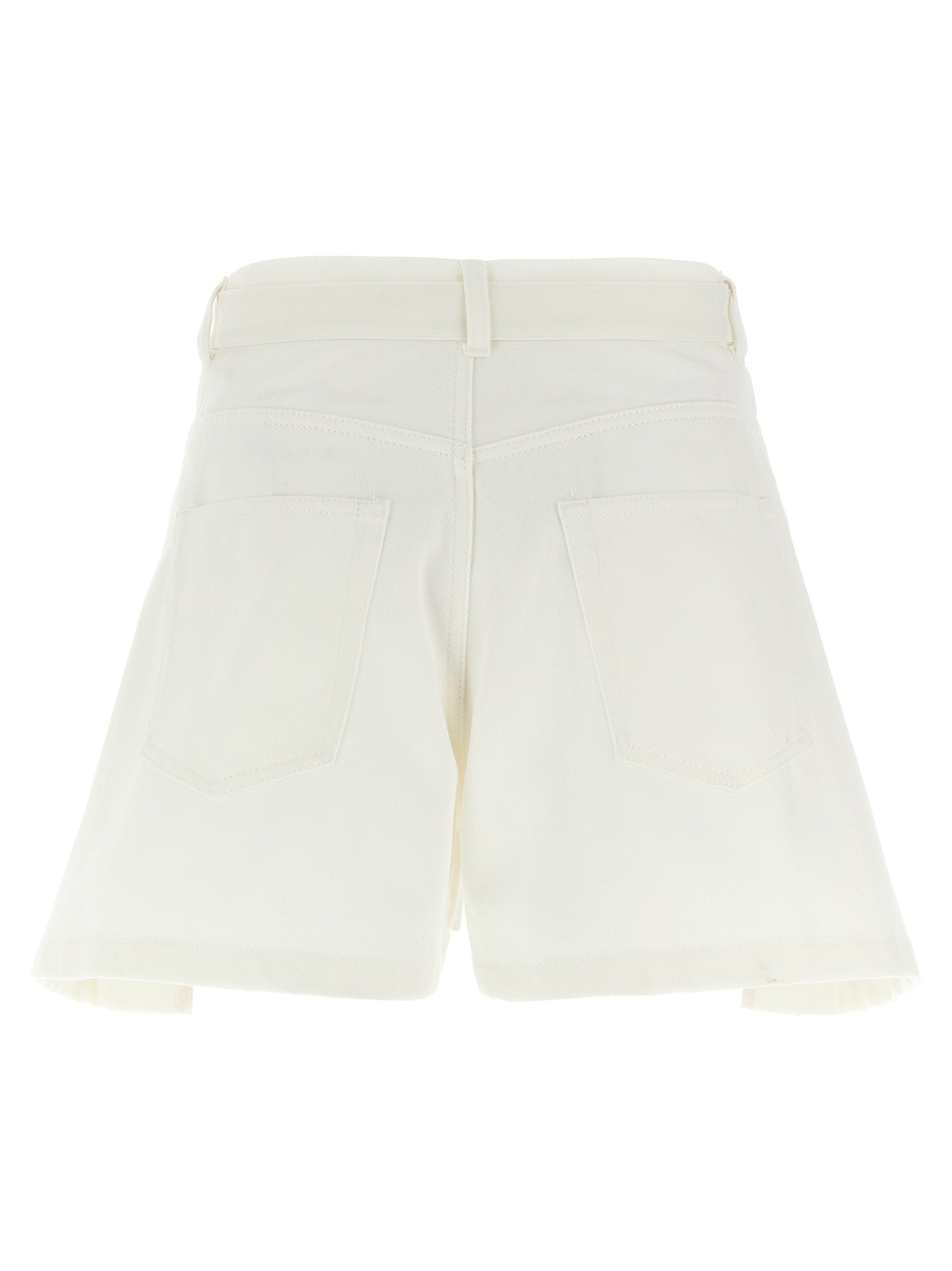 Sacai Wool Insert Shorts White