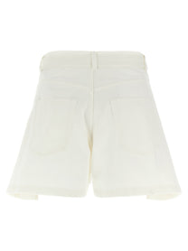 Sacai Wool Insert Shorts White