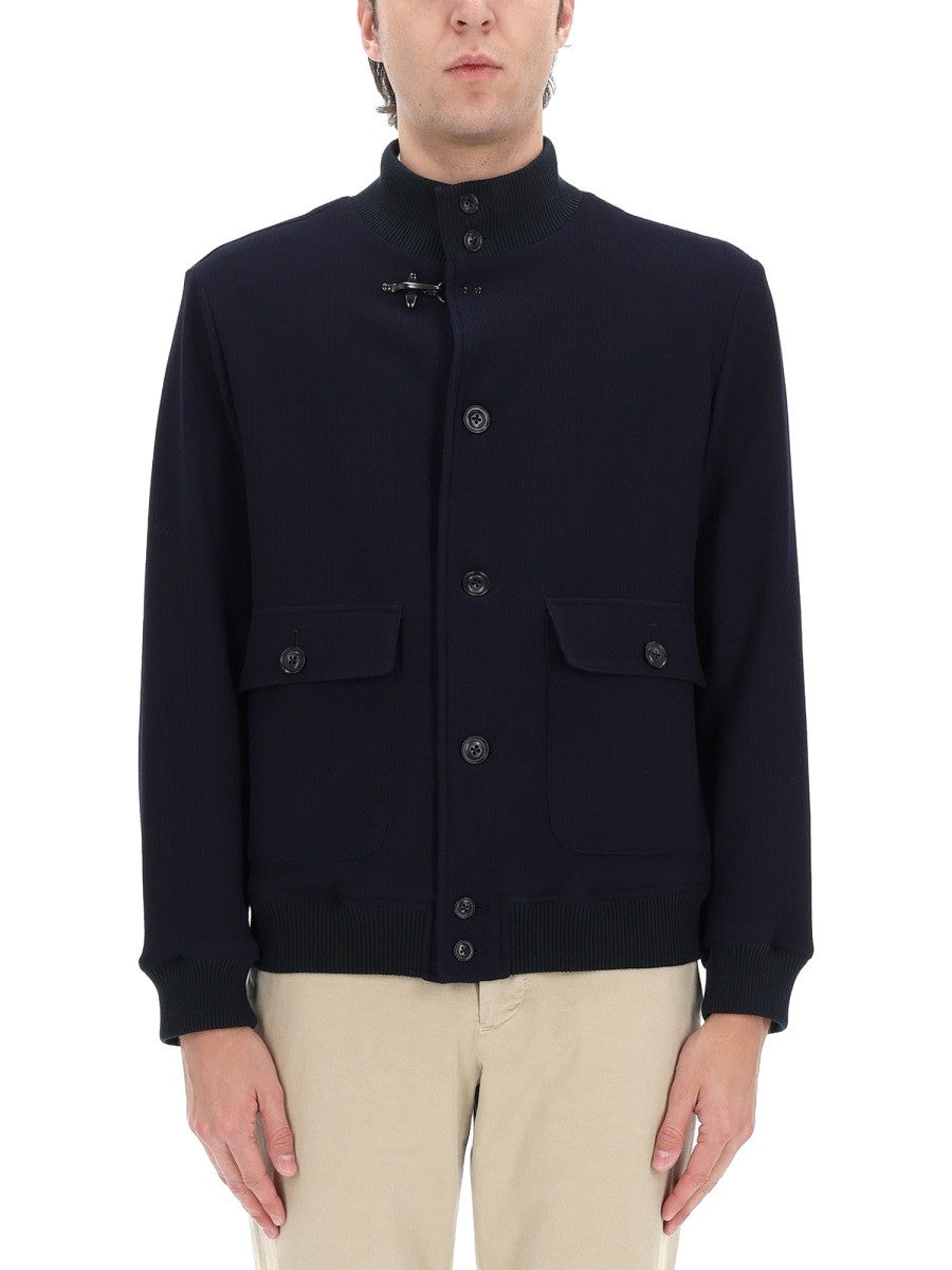 Fay Men's Wool Jacket Blue