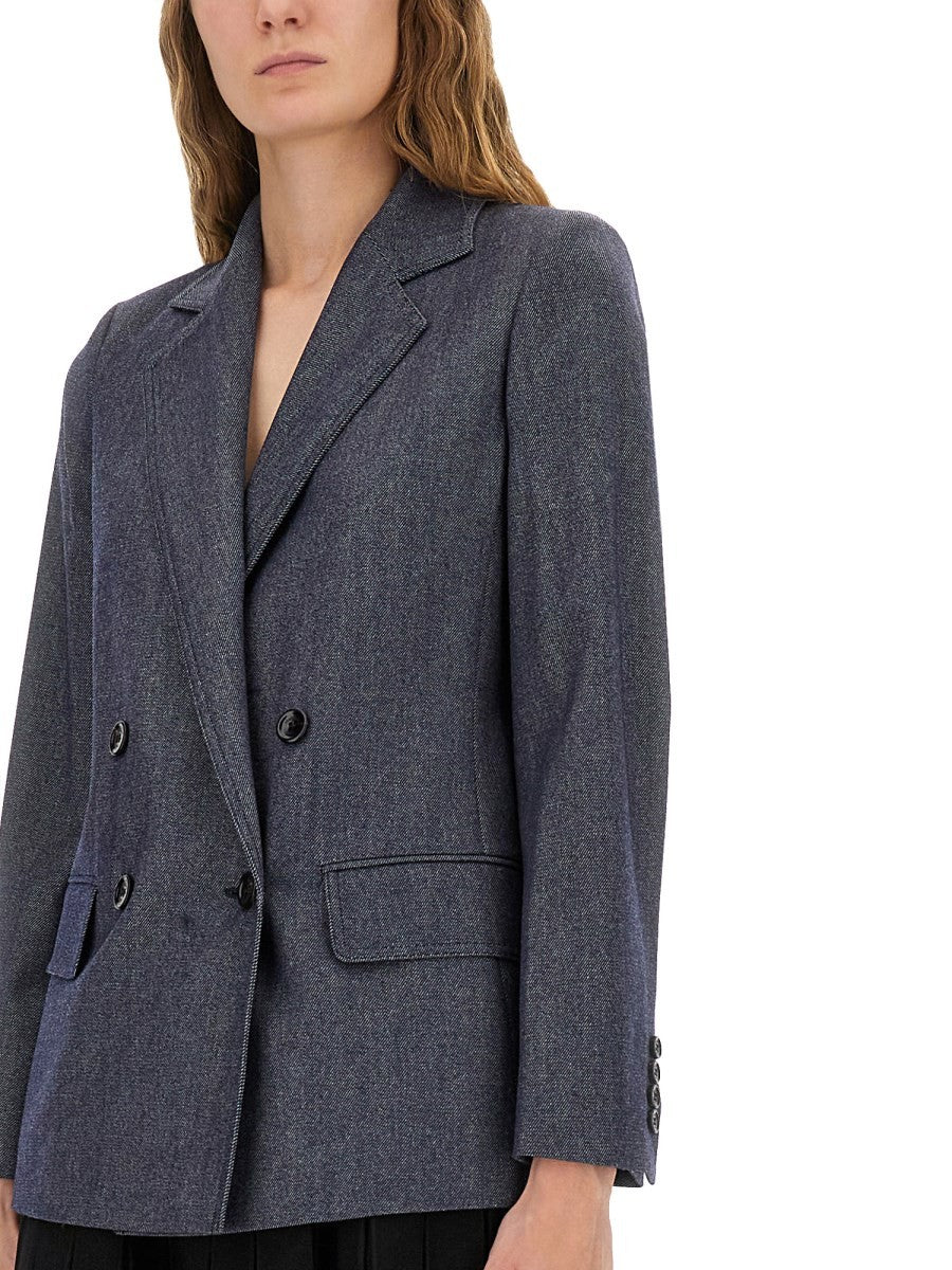 Max Mara Women's Wool Jacket Blue, view 4