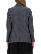 Max Mara Women's Wool Jacket Blue, view 3