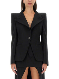 Alexander McQueen Women's Wool Jacket Black