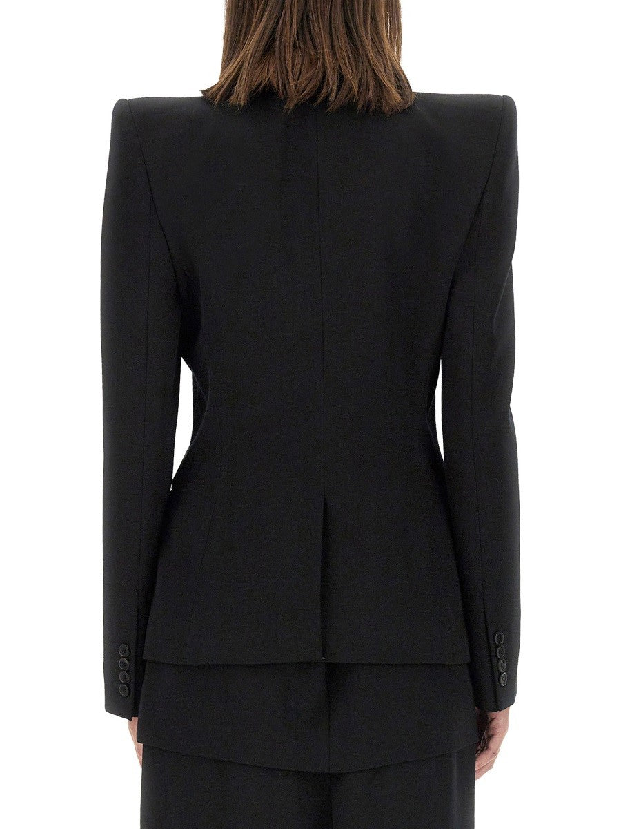 Alexander McQueen Women's Wool Jacket Black