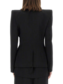 Alexander McQueen Women's Wool Jacket Black