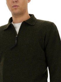 ASPESI Men's Wool Jersey Green ASPESI