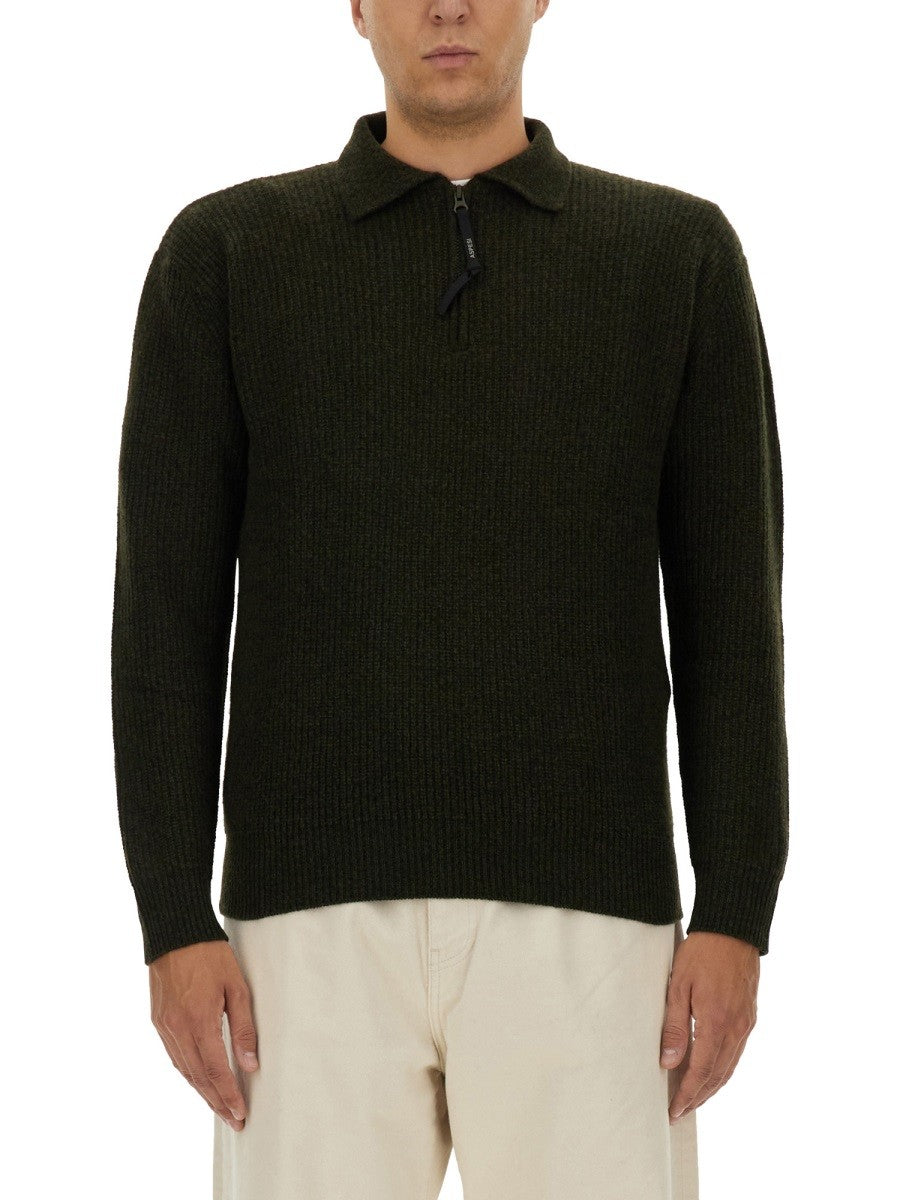 ASPESI Men's Wool Jersey Green ASPESI