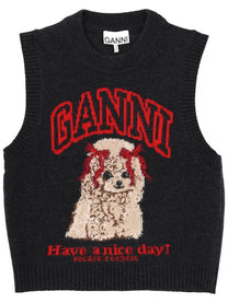 Ganni Women's Wool Jersey Black
