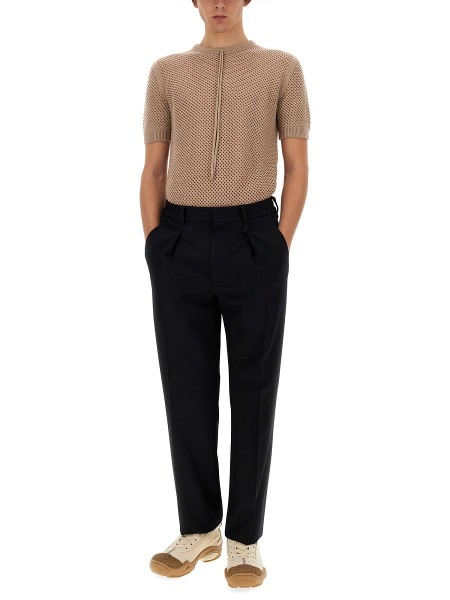 Fendi Men's Wool Jersey Beige