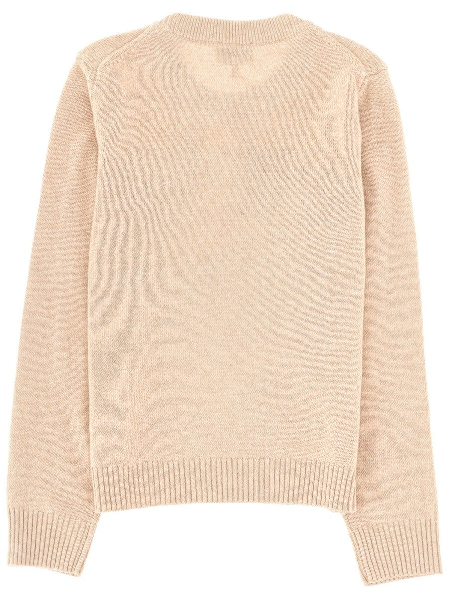 Ganni Women's Wool Jersey Beige