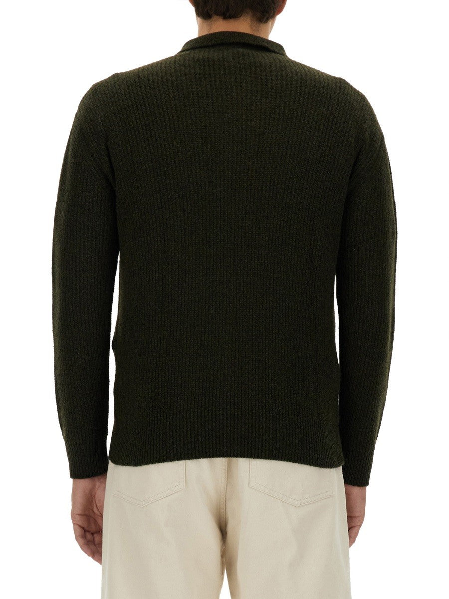 ASPESI Men's Wool Jersey Green ASPESI