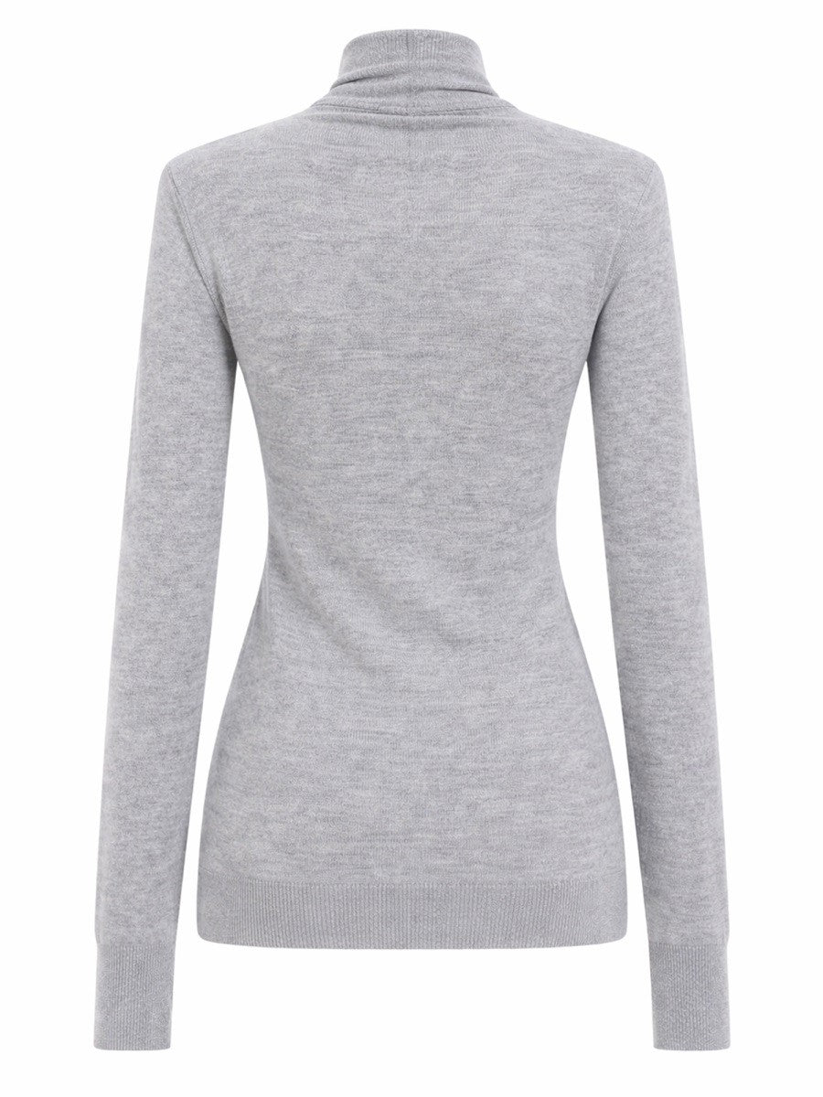 The Attico Women's Wool Jersey Grey