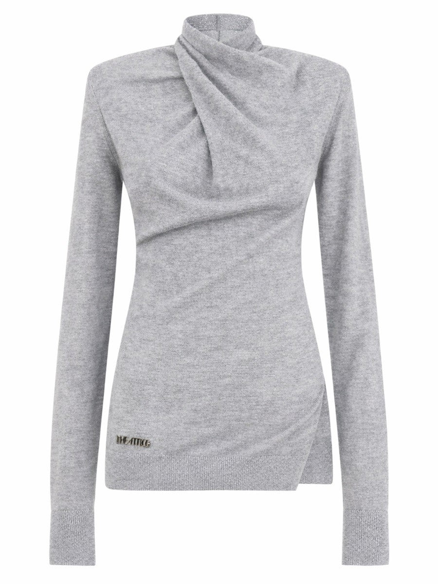 The Attico Women's Wool Jersey Grey