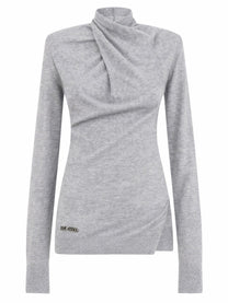 The Attico Women's Wool Jersey Grey