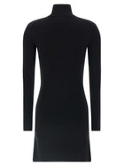 courrèges Wool Knit Dress Black, view 2