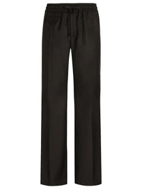 Dolce &amp; Gabbana Men's Wool Knit Jogging Pants Black