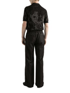 Dolce &amp; Gabbana Men's Wool Knit Jogging Pants Black, view 3