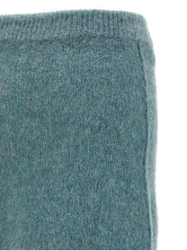 Jil Sander Wool Knit Skirt Blue