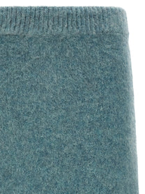 Jil Sander Wool Knit Skirt Blue