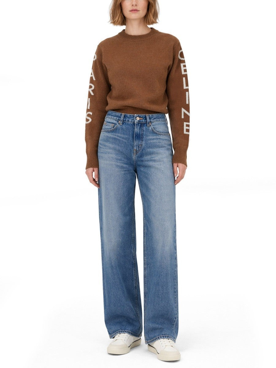Celine Women's Wool Sweater Brown