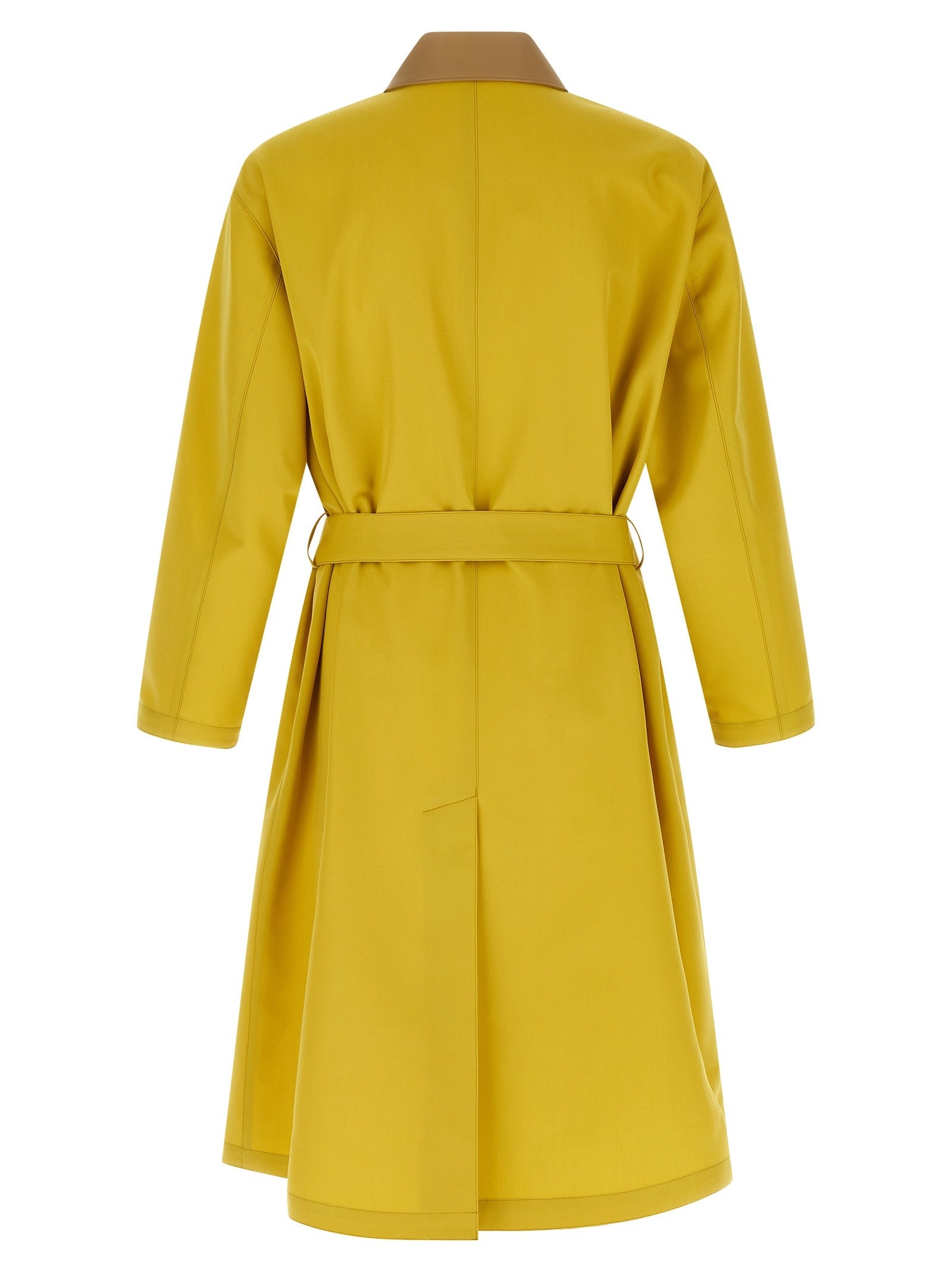 AURALEE Wool Max Canvas Coat Yellow