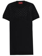 Gucci Women's Wool Mini Dress Black