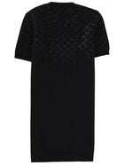 Gucci Women's Wool Mini Dress Black, view 3