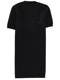 Gucci Women's Wool Mini Dress Black