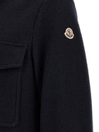 Moncler Wool Overshirt Blue, view 5