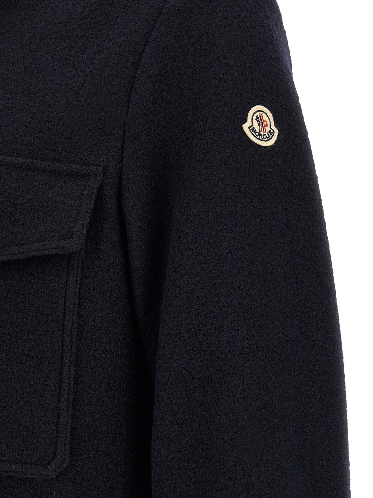 Moncler Wool Overshirt Blue, view 5