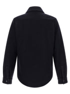 Moncler Wool Overshirt Blue, view 2