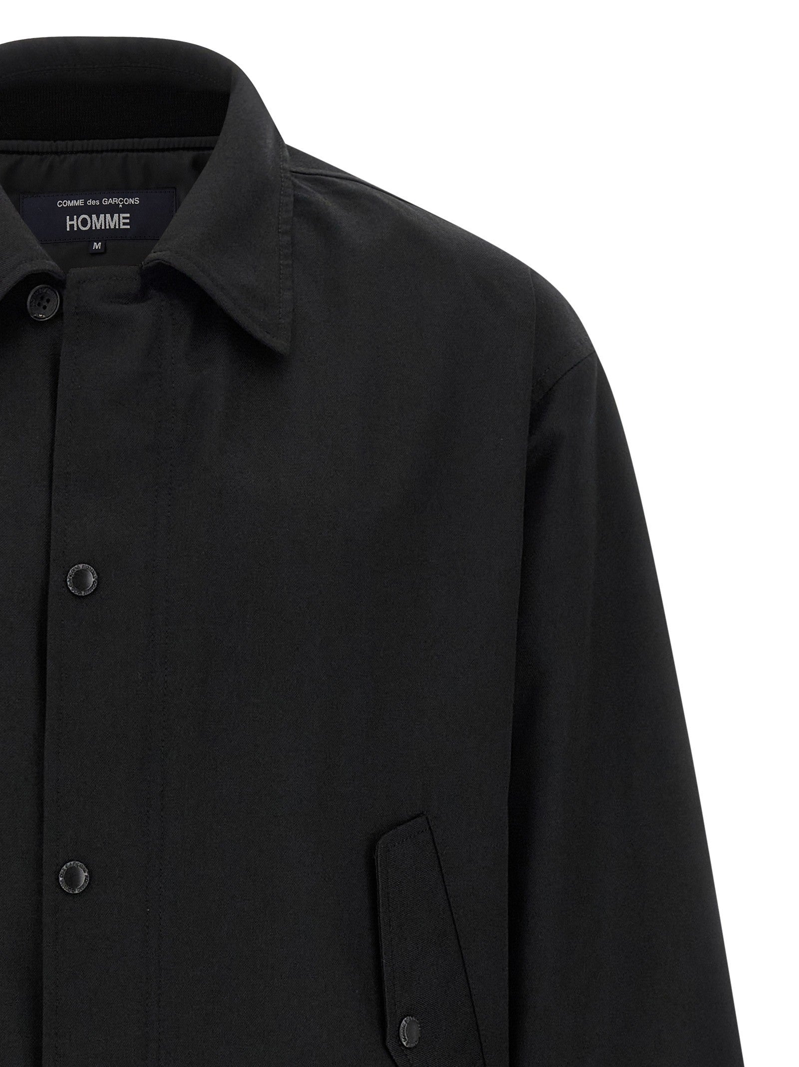 Comme Des Garҫons Homme Wool Overshirt Black