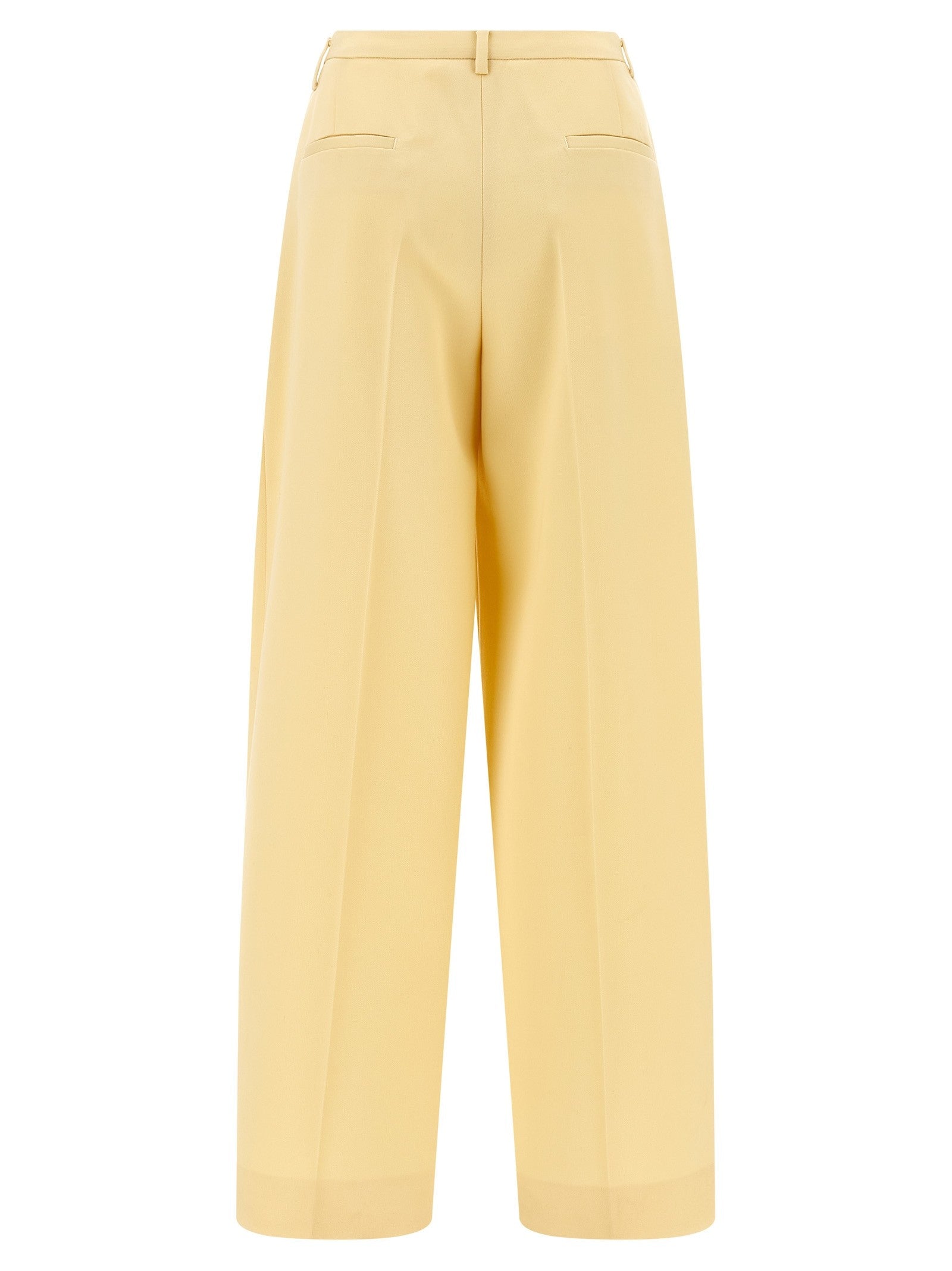 Jil Sander Wool Pants Pences Yellow