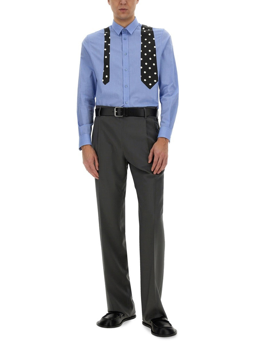 Moschino Men's Wool Pants Grey