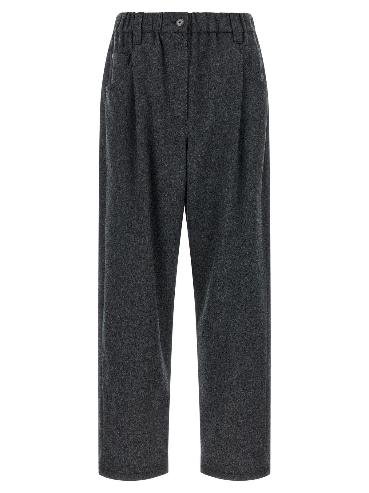 Brunello Cucinelli Wool Pants Grey