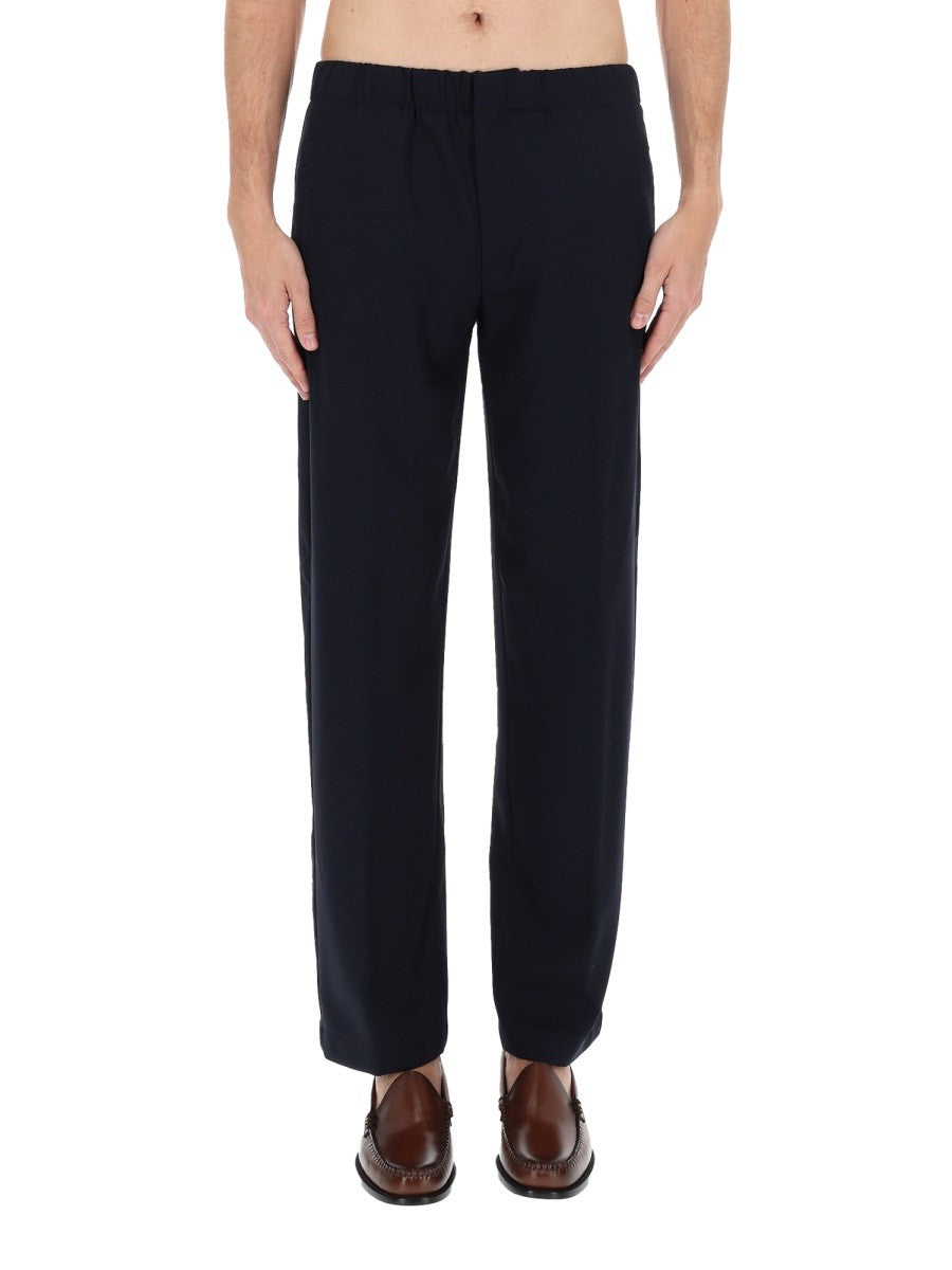 Lardini Men's Wool Pants Blue