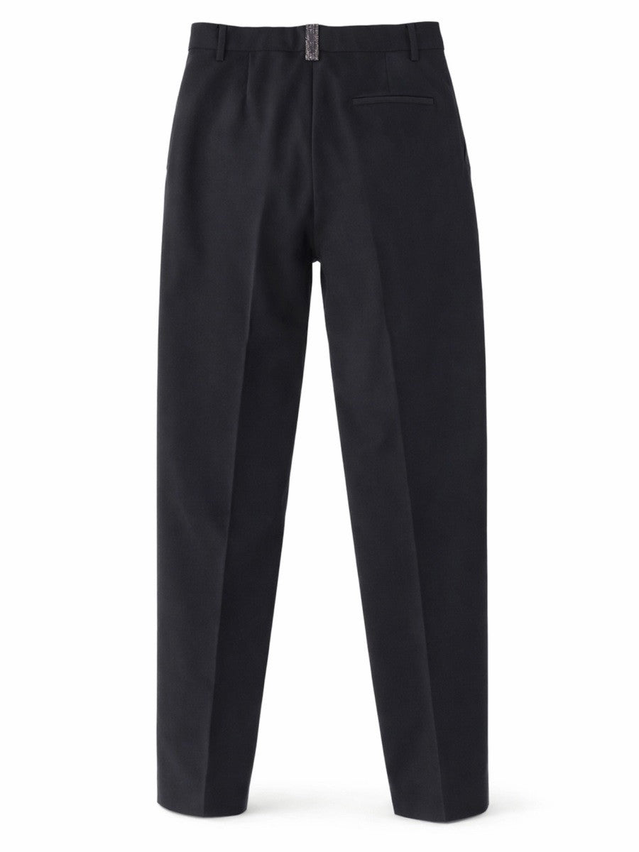 Fabiana Filippi Women's Wool Pants Blue