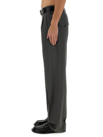 Moschino Men's Wool Pants Grey