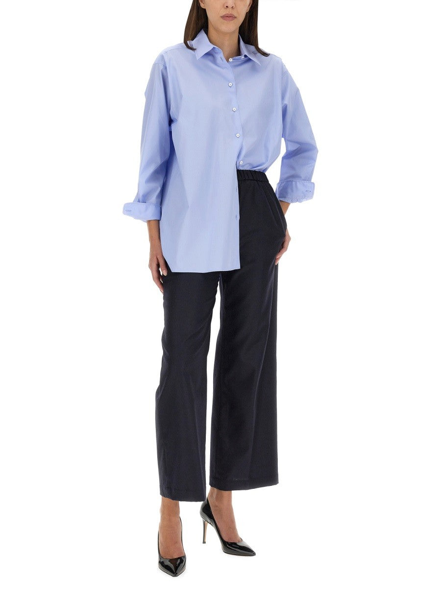 ASPESI Women's Wool Pants Blue, view 2