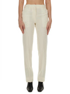 Jil Sander Women's Wool Pants Pink