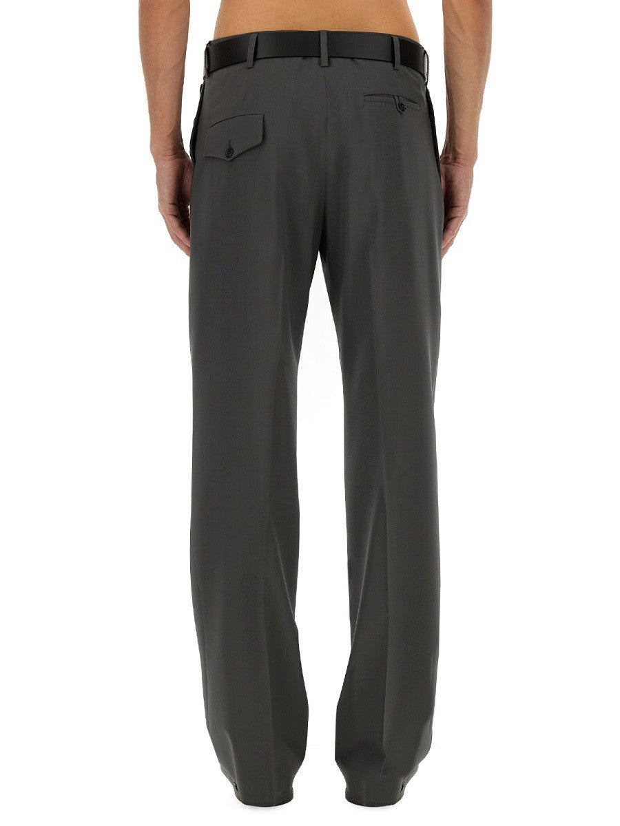 Moschino Men's Wool Pants Grey