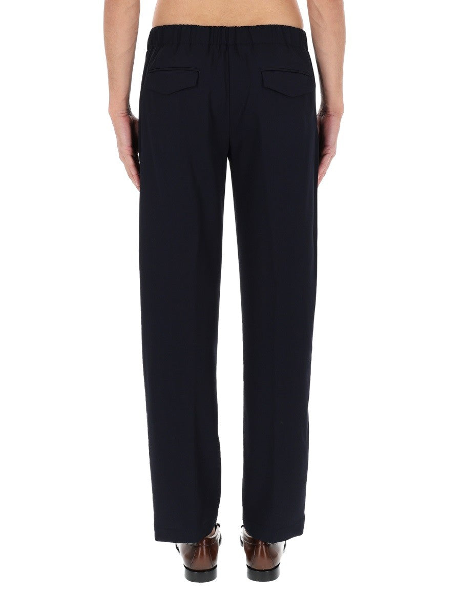 Lardini Men's Wool Pants Blue