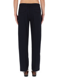 Lardini Men's Wool Pants Blue