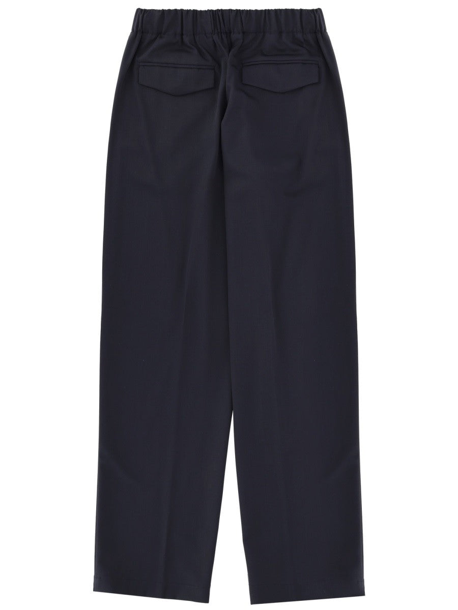 Lardini Men's Wool Pants Blue
